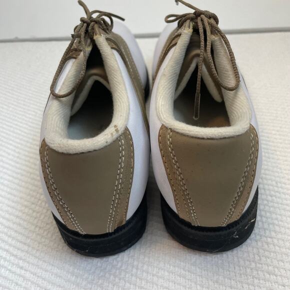 Dexter tan/white wedgewood ladies size 7 golf cleats - Picture 4 of 7